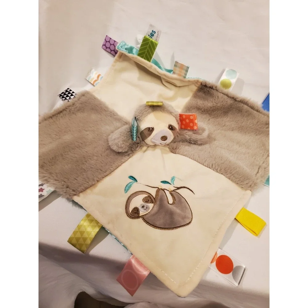 TAGGIES Mary‎ Meyer Baby Sensory SECURITY BLANKET SLOTH Plush Lovey 13